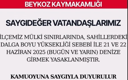 Beykoz’da Fırtına Alarmı: 2 Gün Boyunca Denize Girmek Yasaklandı!