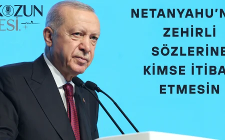 Erdoğan'dan Gazze ve Batı Şeria açıklaması: 'Netanyahu’nun zehirli sözlerine kimse itibar etmesin'