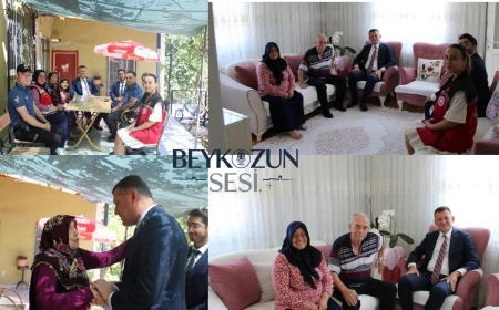 Beykoz Kaymakamı Fatih Ürkmezer, Şehit Ailelerini Evlerinde Ziyaret Etti