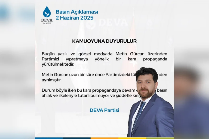 DEVA Partisi’nden Kara Propaganda Tepkisi: 'Yükselişimizi Hiçbir Güç Durduramaz'