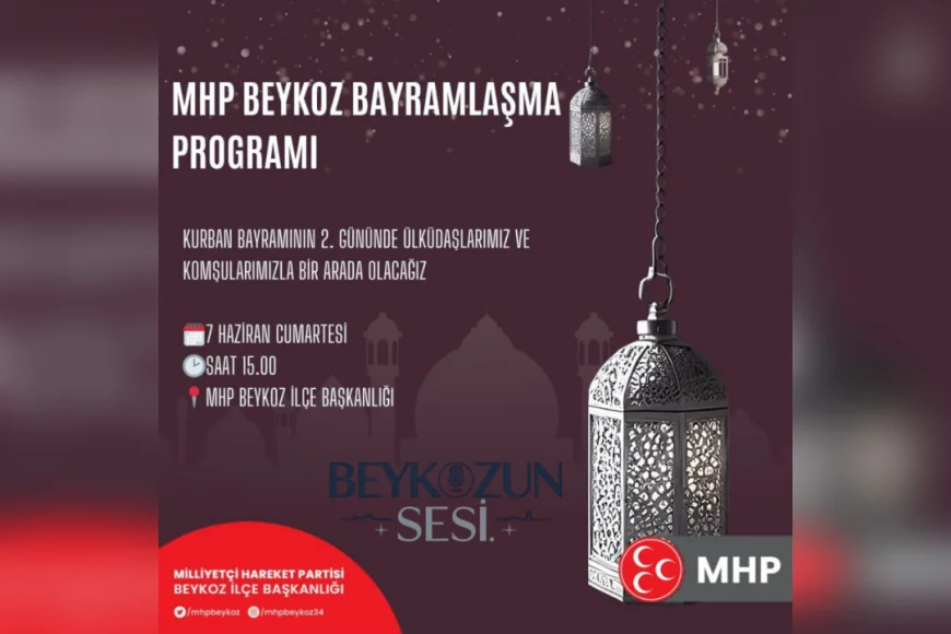 MHP Beykoz İlçe Başkanlığı'ndan Bayramın 2. Gününde Bayramlaşma Etkinliği