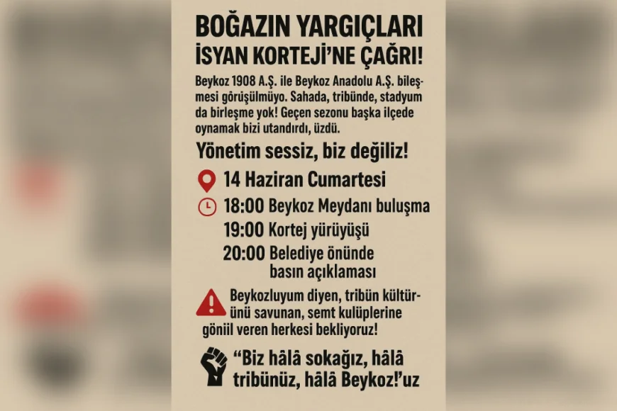 Beykoz’da birleşme krizi: Taraftarlardan 14 Haziran’da isyan yürüyüşü çağrısı