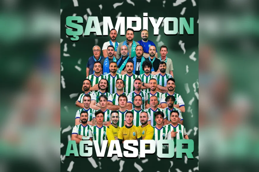 Ağvaspor 124 Gollük Rekorla Şampiyon Oldu, 1. Amatör Lig’e Yükseldi