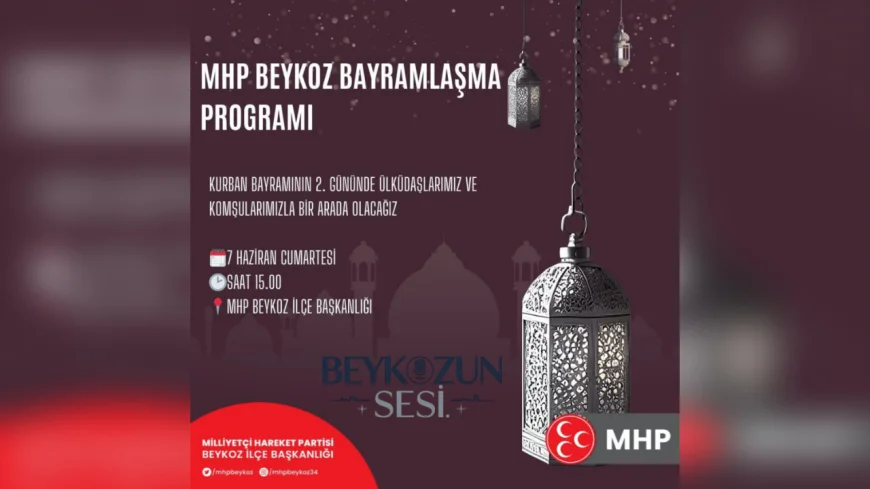 MHP Beykoz İlçe Başkanlığı'ndan Bayramın 2. Gününde Bayramlaşma Etkinliği