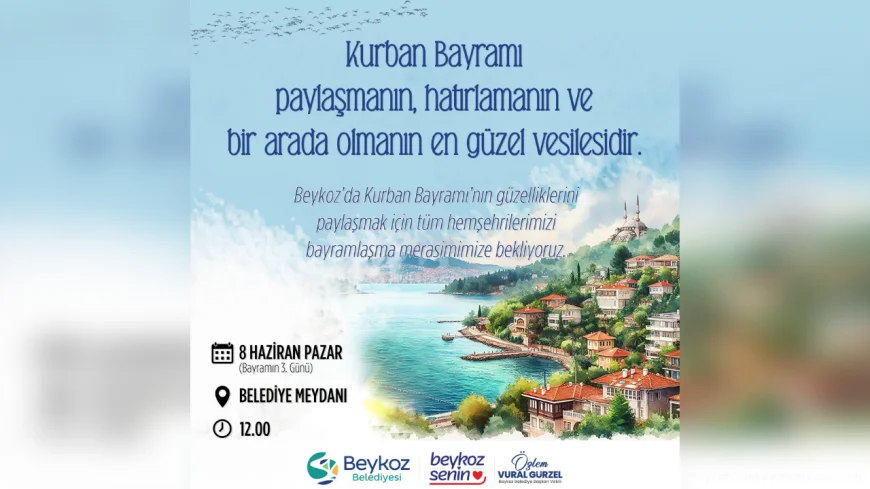 Beykoz Belediyesi’nden Kurban Bayramı’nın 3. günü bayramlaşma merasimi
