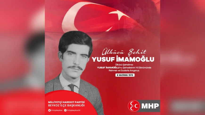 8 Haziran 1970’te hayatını kaybeden Yusuf İmamoğlu, ölüm yıldönümünde anıldı