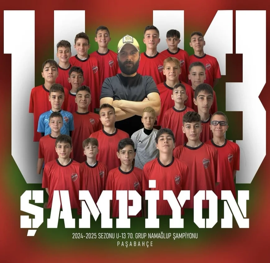 Paşabahçespor U13 Takımı’ndan İstanbul’da tarihi zafer: 70. Grup’ta namağlup şampiyonluk!