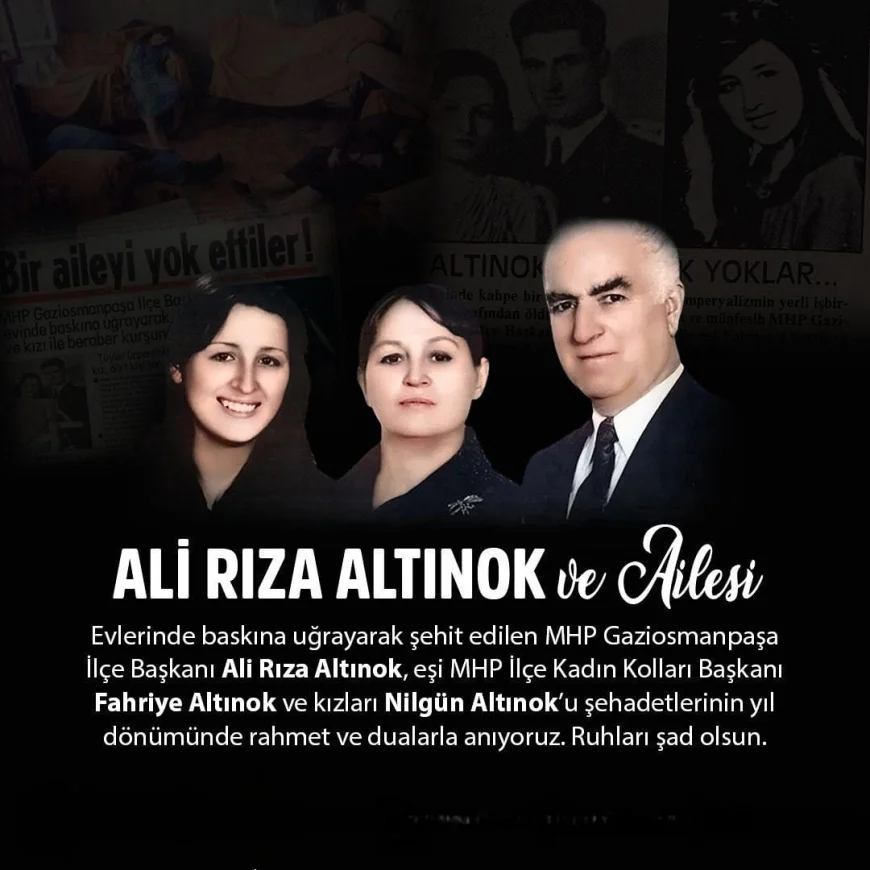 Gaziosmanpaşa’da Şehit Edilen MHP’li Aile Şehadet Yıl Dönümünde Dualarla Anıldı