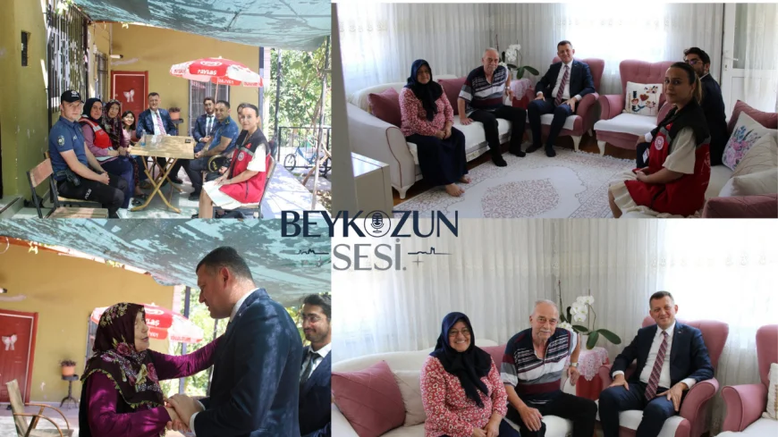 Beykoz Kaymakamı Fatih Ürkmezer, Şehit Ailelerini Evlerinde Ziyaret Etti