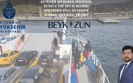 Beykoz’da Tepki Büyüyor, İBB İstinye-Çubuklu Arabalı Vapur Seferlerini Kapatıyor