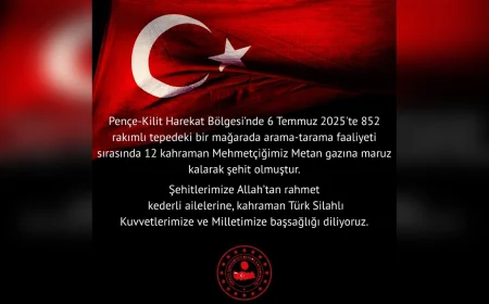 Pençe-Kilit Operasyonu Bölgesinde Metan Gazı Faciası: 12 Asker Şehit Oldu