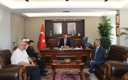 DEVA Partisi Beykoz İlçe Başkanı Şenol Korkmaz'dan Kaymakam Ürkmezer’e hayırlı olsun ziyareti