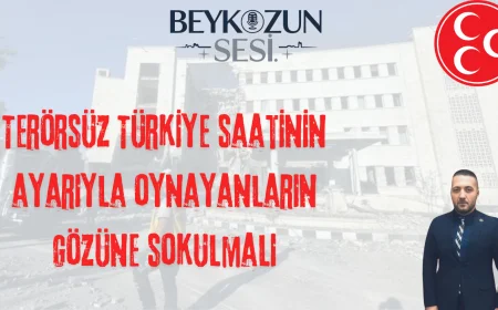 MHP Beykoz İlçe Sekreteri Mehmet Çürüksu’dan sert açıklama