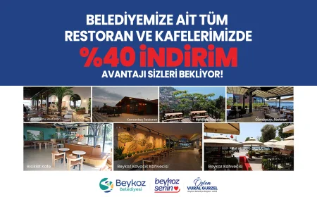 Beykoz Belediyesi restoran ve kafelerinde Beykozkart indirim oranı yüzde 40’a yükseltildi
