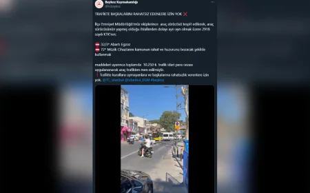 Beykoz'da abartı egzoz ve yüksek ses nedeniyle araca 10 bin 250 TL ceza kesildi