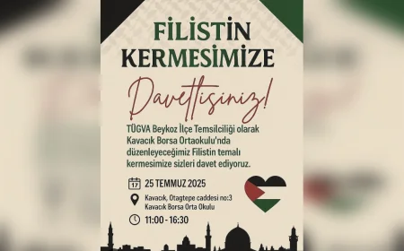 TÜGVA Beykoz’dan Filistin’e Destek Çağrısı: Kermes 25 Temmuz’da Kavacık’ta Düzenlenecek