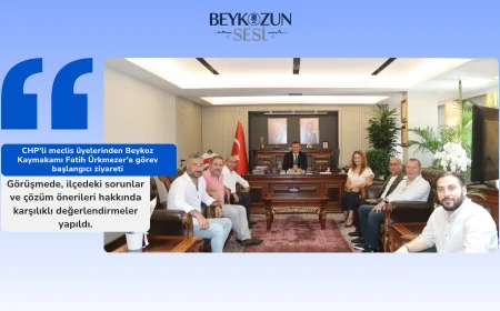 CHP’li meclis üyelerinden Beykoz Kaymakamı Fatih Ürkmezer’e görev başlangıcı ziyareti