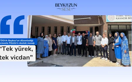 TÜGVA Beykoz’un düzenlediği kermeste Filistin’e destek mesajı: “Tek yürek, tek vicdan”