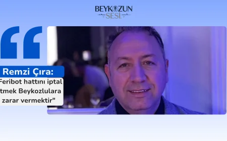 Remzi Çıra: "Feribot hattını iptal etmek Beykozlulara zarar vermektir"