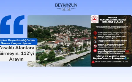 Beykoz Kaymakamlığı’ndan Orman Yangını Uyarısı: Yasaklı Alanlara Girmeyin, 112’yi Arayın