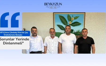 MHP'li Emre Çömlekçi Rize'de Çay Üreticileriyle Buluştu: "Sorunlar Yerinde Dinlenmeli"