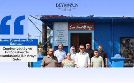 Beykoz Kaymakamı Fatih Ürkmezer, Cumhuriyetköy ve Polonezköy'de Vatandaşlarla Bir Araya Geldi