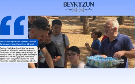 Soğuksu Camii öğrencileri sömestir tatilinde Karlıtepe’de hem eğlendi hem öğrendi