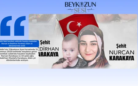 Hakkâri'deki bombalı saldırıda hayatını kaybeden Nurcan ve Bedirhan Karakaya ölüm yıl dönümlerinde anıldı
