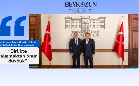 Meclis Üyesi Taner Aksu’dan Bilecik Valisi Faik Oktay Sözer’e ziyaret: “Birlikte çalışmaktan onur duyduk”