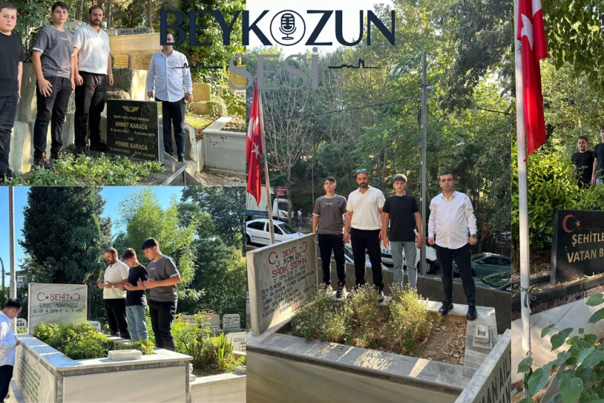 Beykoz Ülkü Ocakları'ndan şehitlik ziyareti: Gençler dualarla milli değerlerle buluşturuldu
