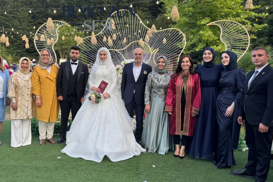 MHP Beykoz District President Emre Çömlekçi witnessed the marriage of the AK Party Assembly member's child
