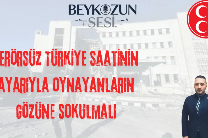 Hard statement from MHP Beykoz District Secretary Mehmet Çöksu