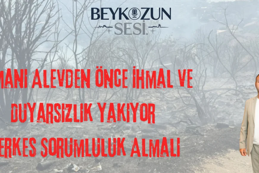 MHP'li Ahmet Baygın: "Ormanı Alevden Önce İhmal ve Duyarsızlık Yakıyor, Herkes Sorumluluk Almalı"
