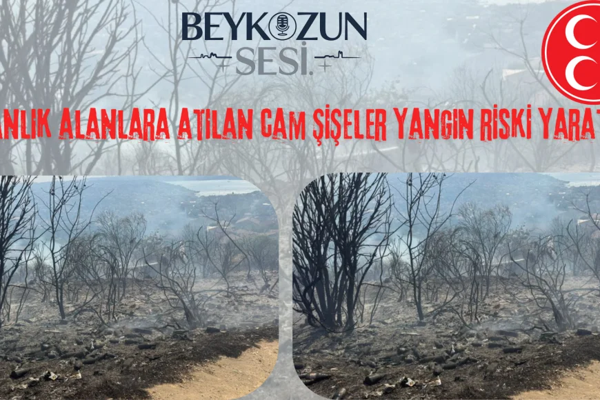 MHP Beykoz İlçe Başkanlığı: "Ormanlık alanlara atılan cam şişeler yangın riski yaratıyor"