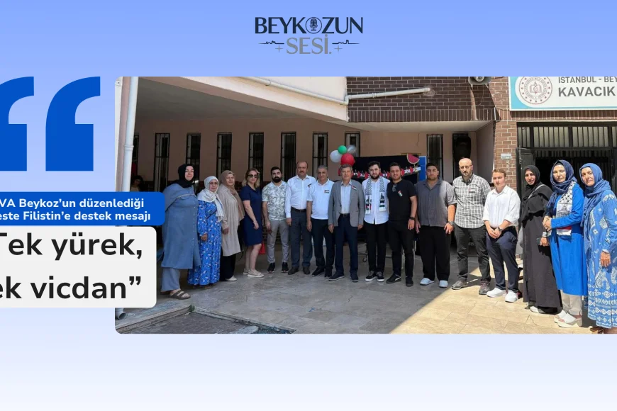 TÜGVA Beykoz’un düzenlediği kermeste Filistin’e destek mesajı: “Tek yürek, tek vicdan”