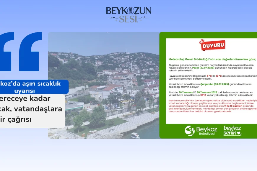 Bölgede aşırı sıcak uyarısı: 27 Temmuz’dan itibaren hava sıcaklıkları 35 dereceyi bulacak