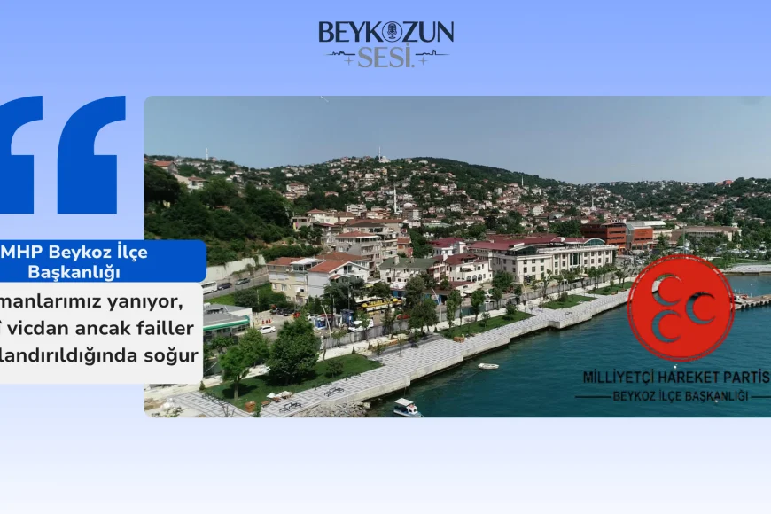 MHP Beykoz İlçe Başkanlığı: "Ormanlarımız yanıyor, millî vicdan ancak failler cezalandırıldığında soğur"