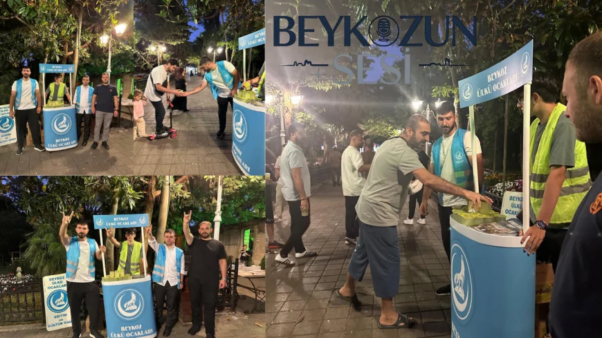 Beykoz Ülkü Ocakları’ndan Hz. Yuşa Türbesi’nde Anlamlı Sosyal Etkinlik: Ziyaretçilere Limonata İkramı