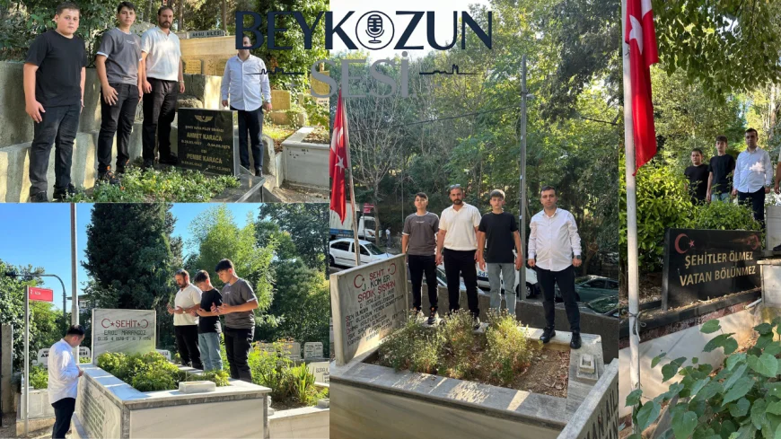 Beykoz Ülkü Ocakları'ndan şehitlik ziyareti: Gençler dualarla milli değerlerle buluşturuldu