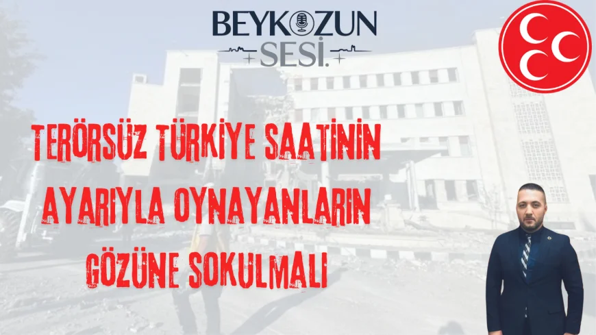 MHP Beykoz İlçe Sekreteri Mehmet Çürüksu’dan sert açıklama