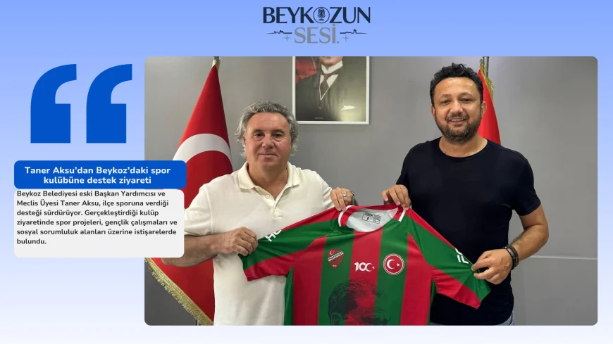 Taner Aksu’dan Beykoz’daki spor kulübüne destek ziyareti: Genç sporcular ve projeler değerlendirildi