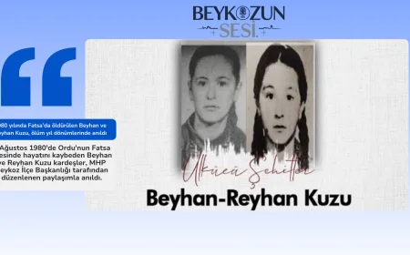 1980 yılında Fatsa’da öldürülen Beyhan ve Reyhan Kuzu, ölüm yıl dönümlerinde anıldı