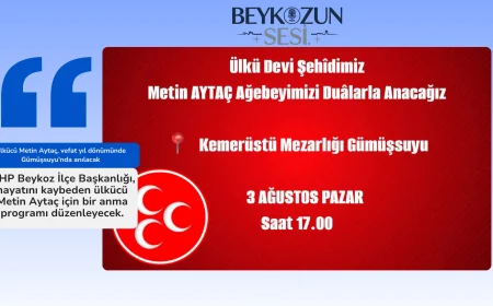 Ülkücü Metin Aytaç, vefat yıl dönümünde Gümüşsuyu’nda anılacak