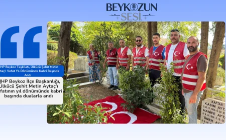 MHP Beykoz Teşkilatı, Ülkücü Şehit Metin Aytaç’ı Vefat Yıl Dönümünde Kabri Başında Andı