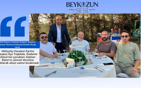 MHP Beykoz Teşkilatı Özdemir Ailesinin Sünnet Törenine Katılarak Destek Mesajı Verdi