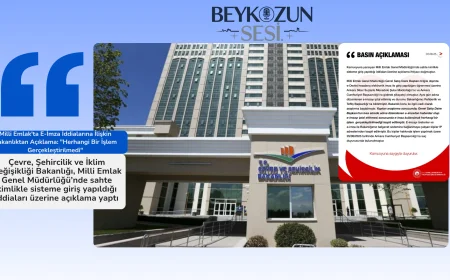 Milli Emlak'ta E-İmza İddialarına İlişkin Bakanlıktan Açıklama: "Herhangi Bir İşlem Gerçekleştirilmedi"