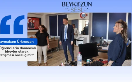 Kaymakam Ürkmezer: “Öğrencilerin donanımlı bireyler olarak yetişmesi önceliğimiz”