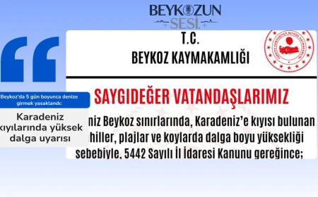 Beykoz’da 5 gün boyunca denize girmek yasaklandı: Karadeniz kıyılarında yüksek dalga uyarısı
