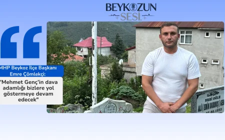 MHP Beykoz İlçe Başkanı Emre Çömlekçi: "Mehmet Genç’in dava adamlığı bizlere yol göstermeye devam edecek"