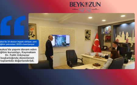 Beykoz’da 10 okulun inşaatı sürüyor, yeni eğitim yatırımları 2025’e hazırlanıyor